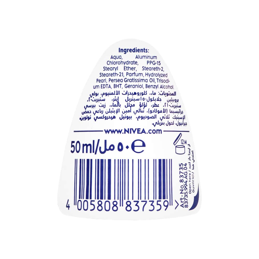 Desodorante roll-on antitranspirante Pearl & Beauty Nivea (50 ml) - Miniatura 3