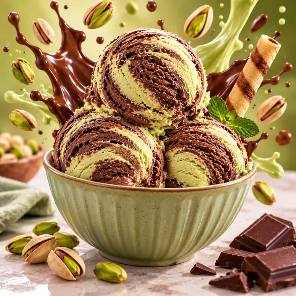 Helado doble crema sabor chocolate y pistacho Alask (4 L) - Miniatura 3