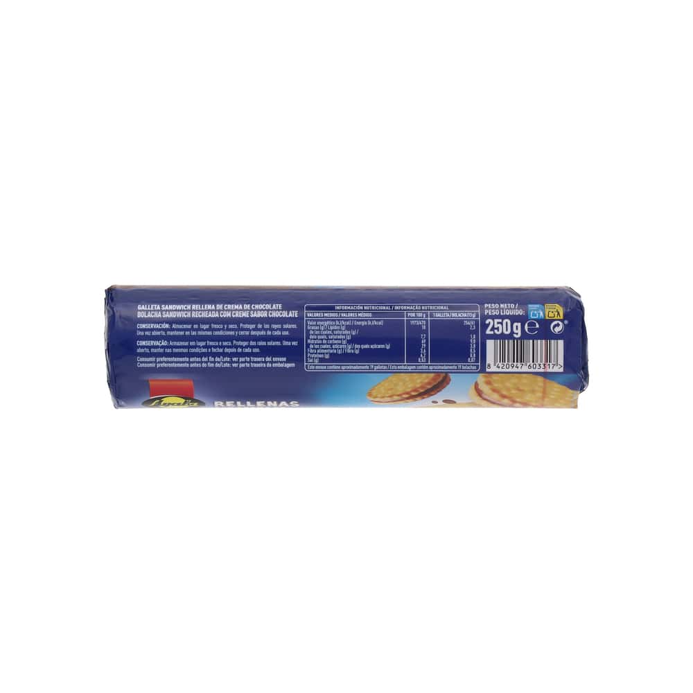 Galletas rellenas con crema de Chocolate Ayala (250 g / 8.82 oz) - Miniatura 2