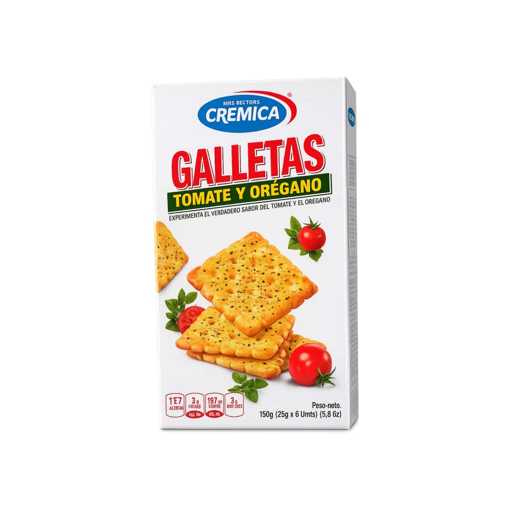 Galletas con sabor a tomate y orégano Mrs. Bector's Cremica (150 g / 5.3 oz) - Miniatura 1