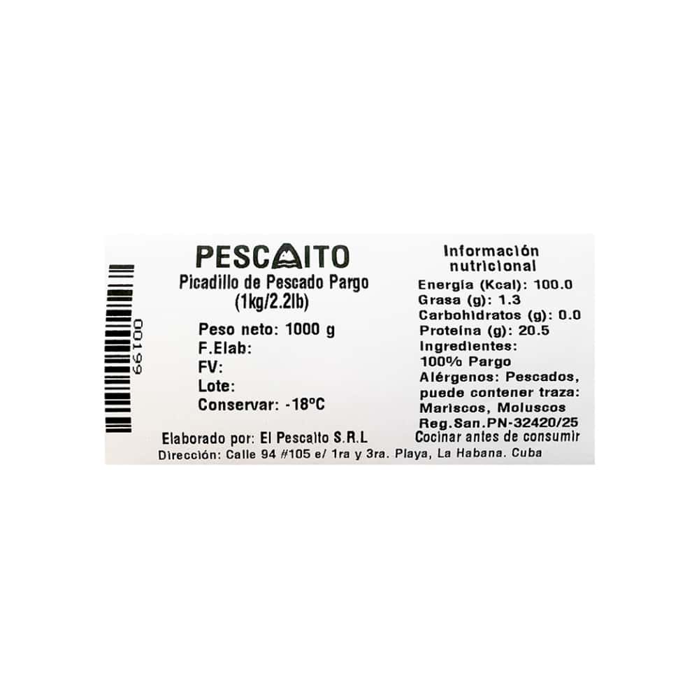 Picadillo de pescado pargo Pescaito (1 kg / 2.2 lb) - Miniatura 4
