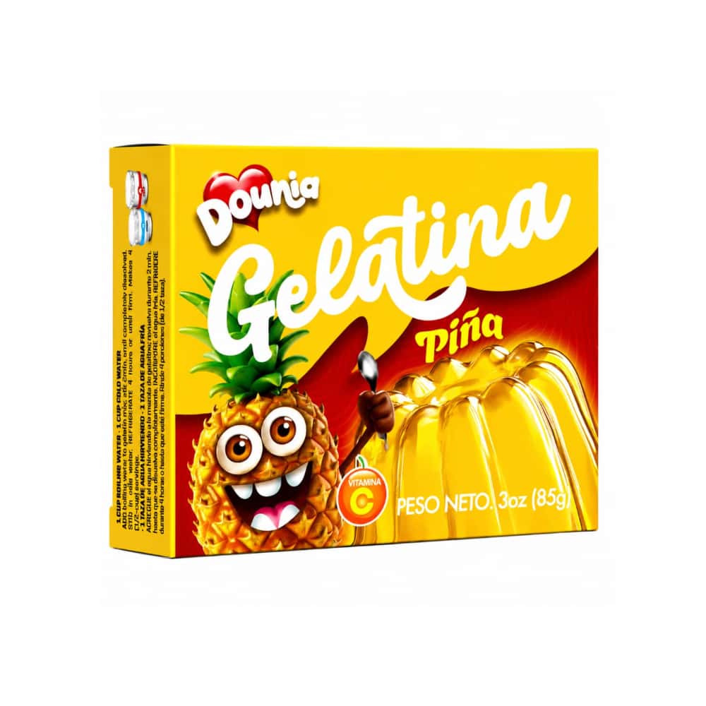 Gelatina con sabor piña Dounia (85 g / 3 oz) - Miniatura 1