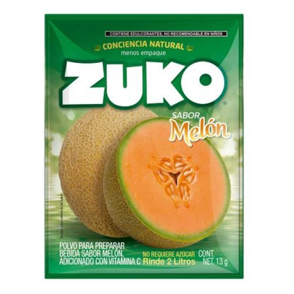 Refresco instantáneo sabor melón Zuko (13 g) - Miniatura 1
