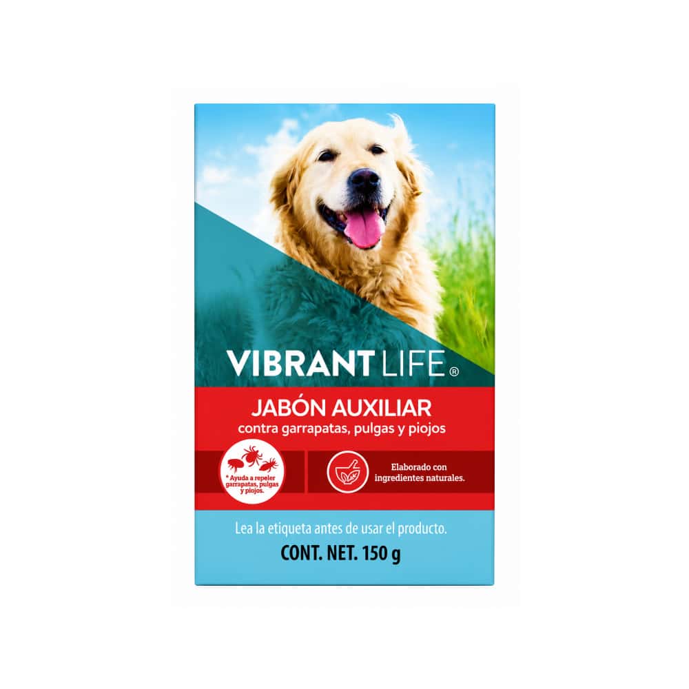 Jabón auxiliar contra garrapatas, pulgas y piojos Vibrant Life (150 g / 5.29 oz) - Miniatura 1
