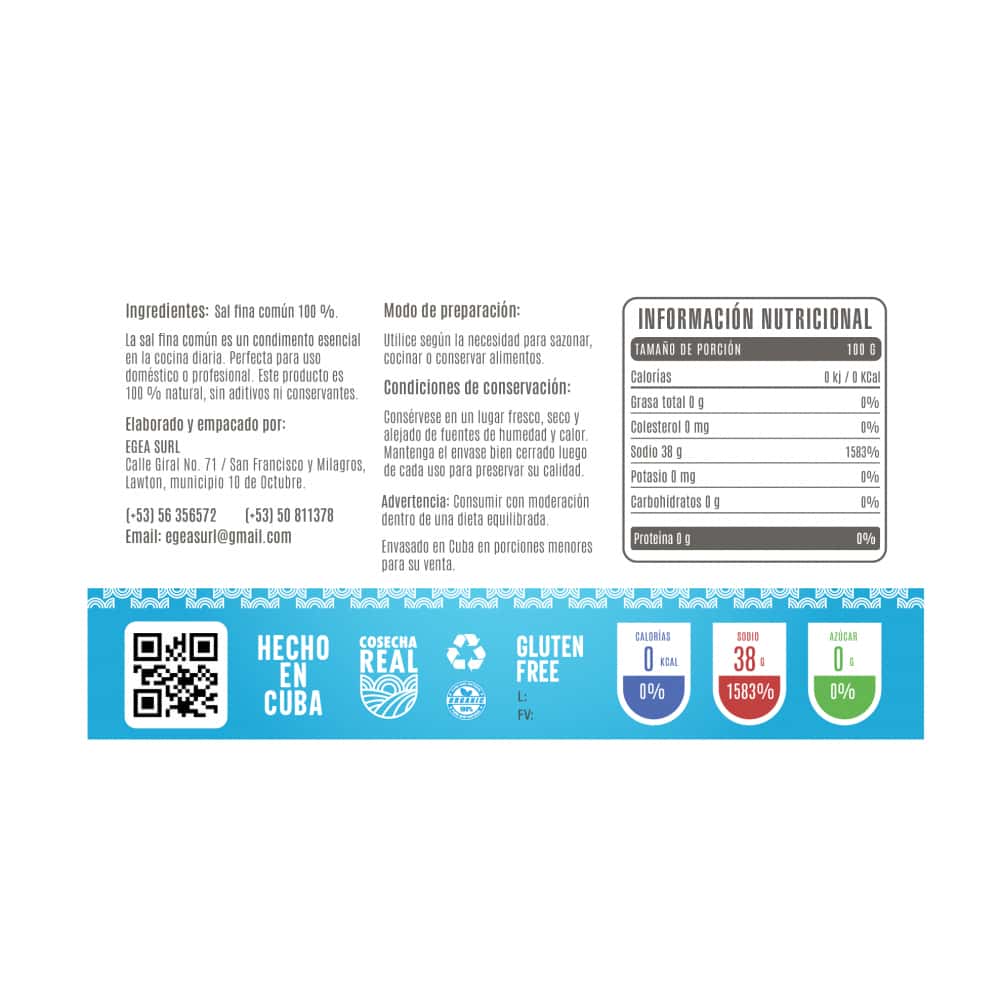 Sal fina común Cosecha Real (1 kg / 2.2 lb) - Miniatura 3