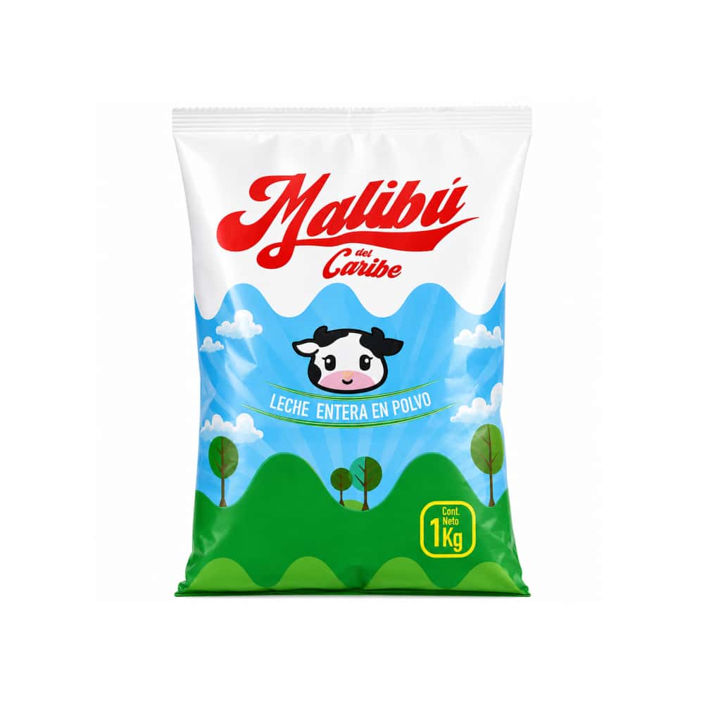 Leche entera en polvo Malibú del Caribe (1 kg / 2.2 lb) - Miniatura 1