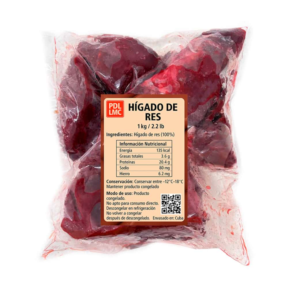 Hígado de res PDL LMC (1 kg / 2.2 lb) - Miniatura 2