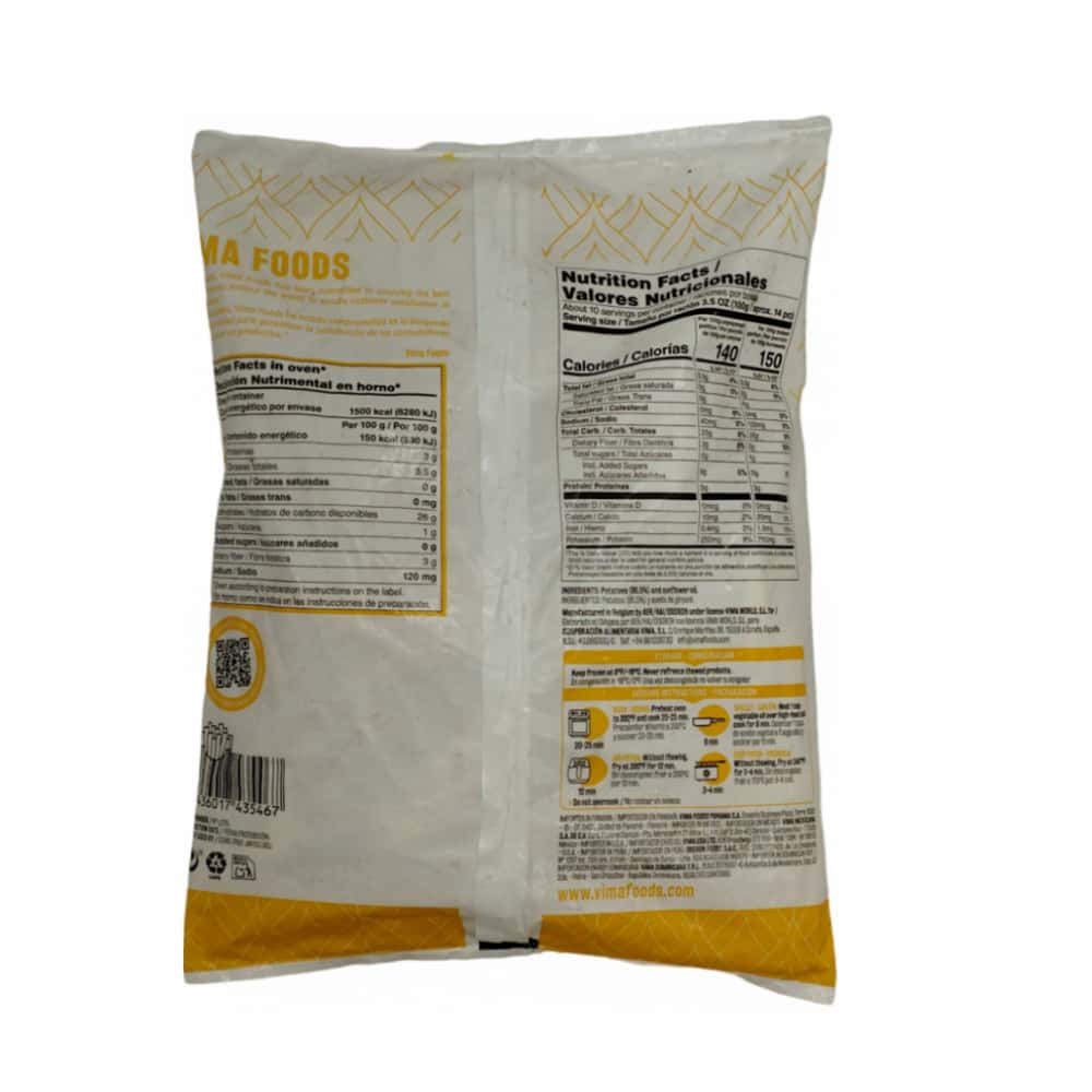 Patatas -papas- prefritas congeladas Vima Foods (1 kg / 2.2 lb) - Miniatura 2