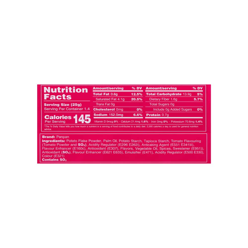 Papas fritas sabor tomate Panpan (35 g / 1.23 oz) - Miniatura 3