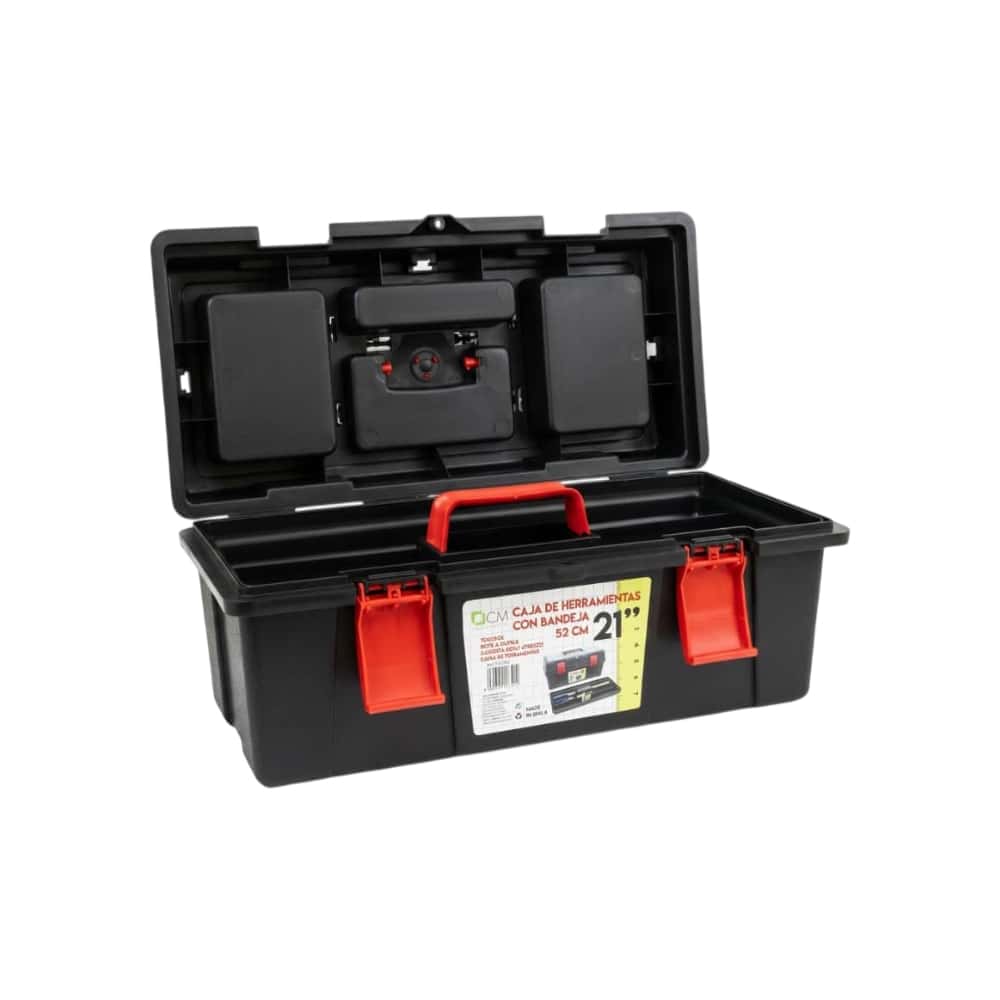 Caja para herramientas de plástico con bandeja de 21" Casa y Menaje - Miniatura 2