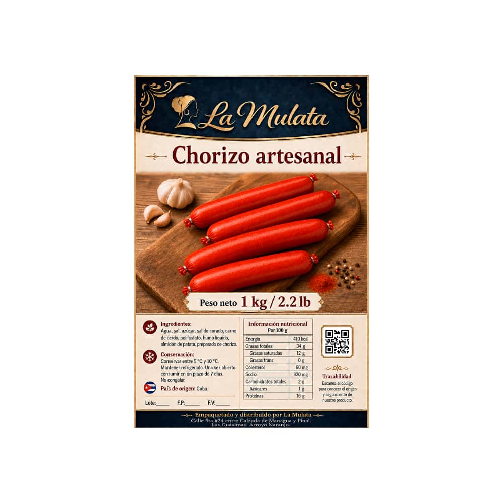 Chorizo artesanal La Mulata (1 kg / 2.2 lb) - Miniatura 2