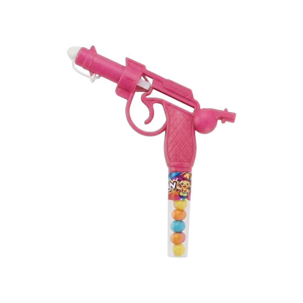 Pistola de juguete rosada con caramelos Chipirrines - Miniatura 1