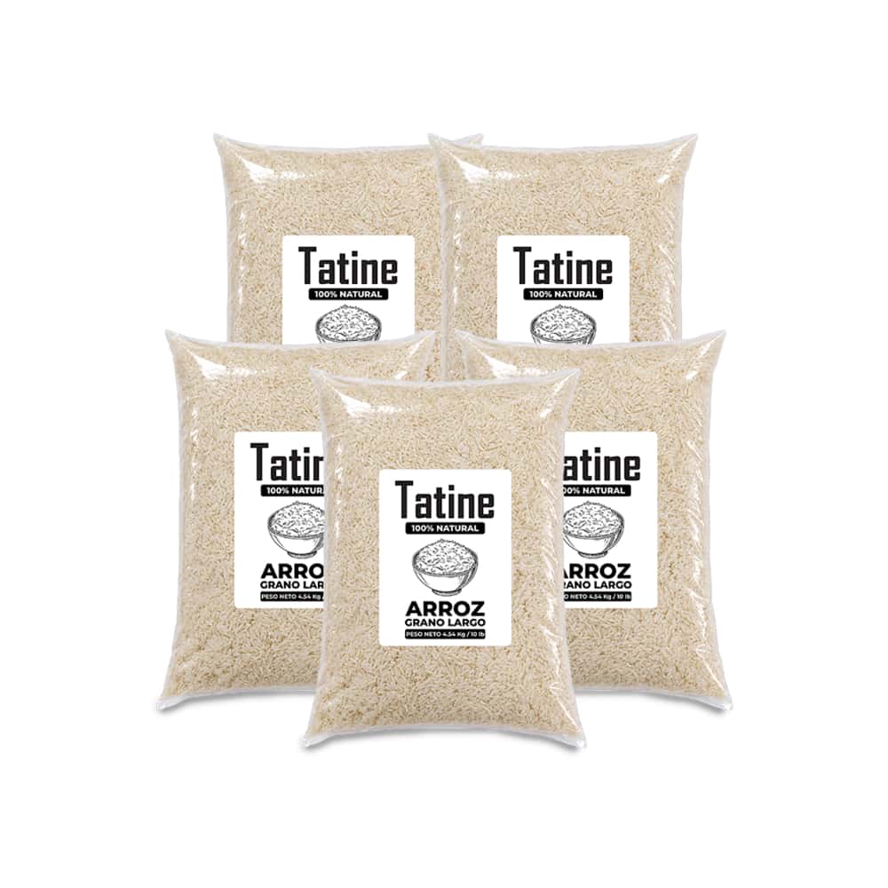 Arroz de grano largo Tatine (5 x 4.54 kg / 10 lb) - Miniatura 1