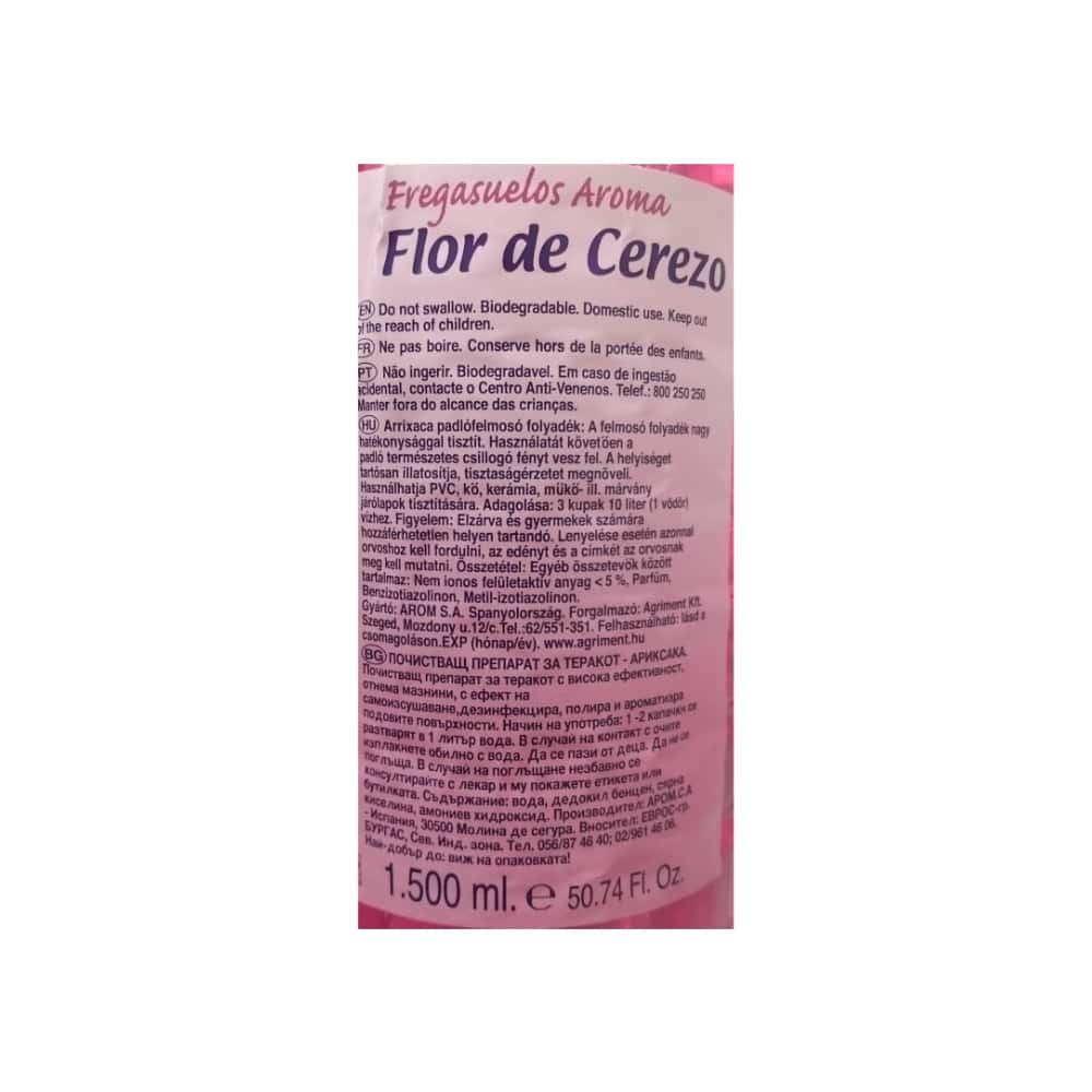 Friegasuelos aromático flor de cerezo Arrixaca (1.5 L) - Miniatura 3