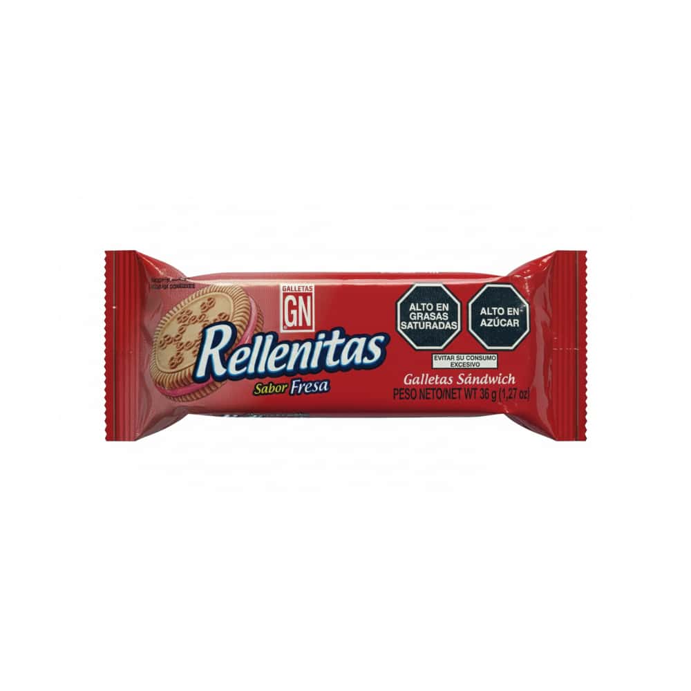 Galletas GN Rellenitas sabor fresa (36 g / 1.27 oz) - Miniatura 1