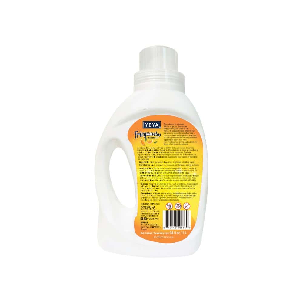 Friegasuelos con aroma a naranja YEYA (1 L / 34 oz) - Miniatura 2