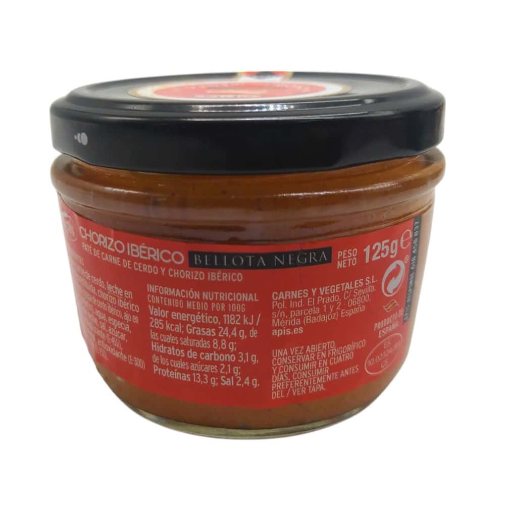 Paté de chorizo ibérico bellota negra Apis (125 g / 4.41 oz) - Miniatura 2