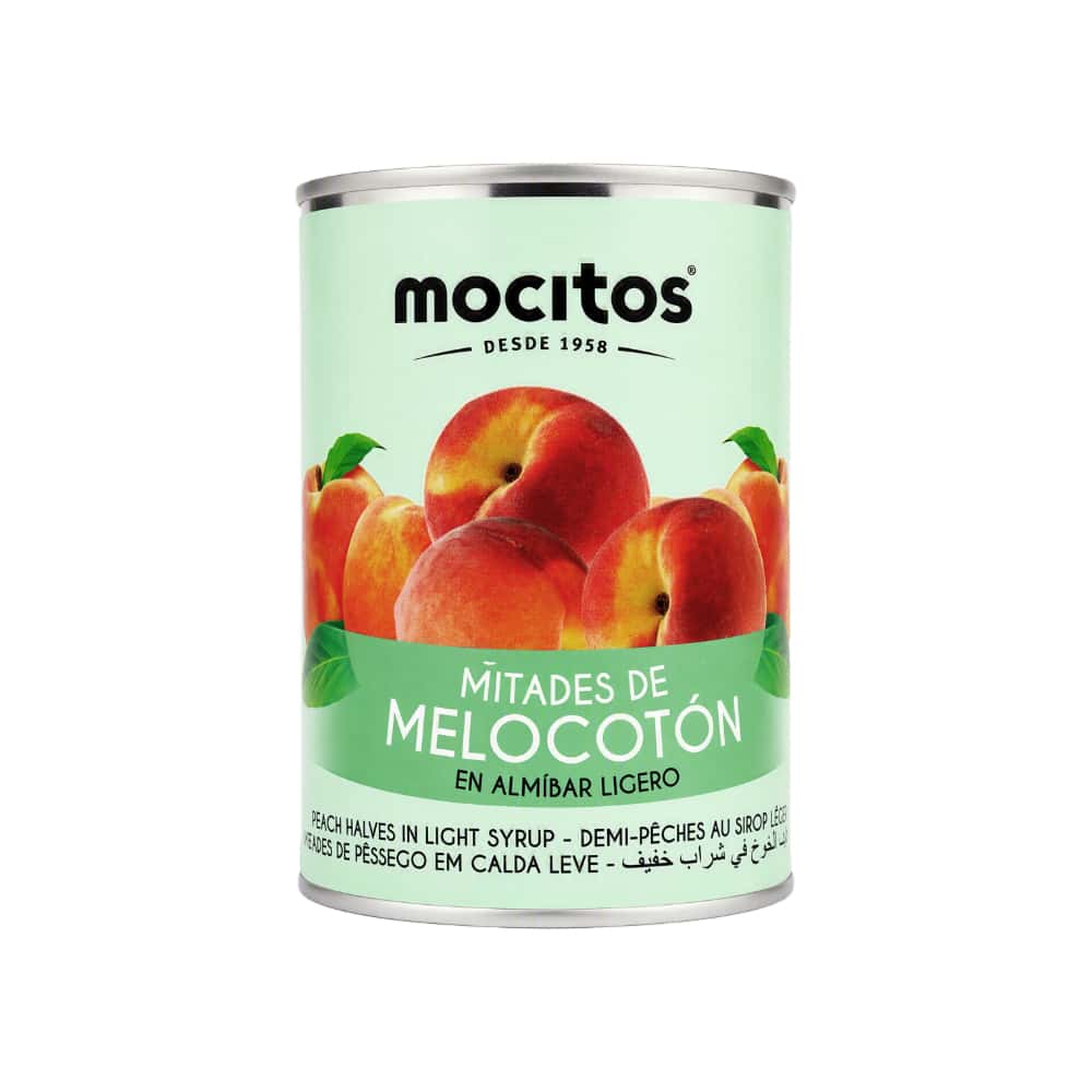 Mitades de melocotón en almíbar ligero Mocitos (420 g / 14.81 oz) - Miniatura 1