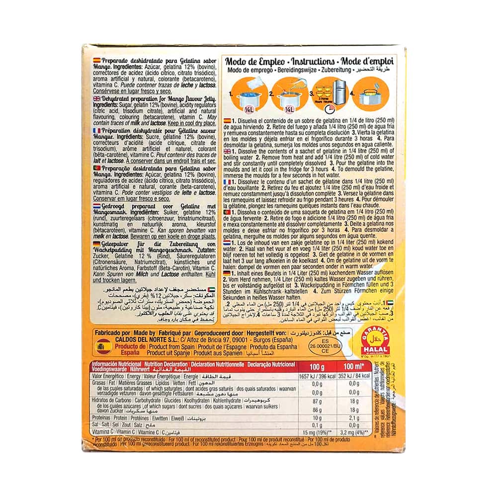 Gelatina de mango Calnort (170 g / 6.00 oz) - Miniatura 2