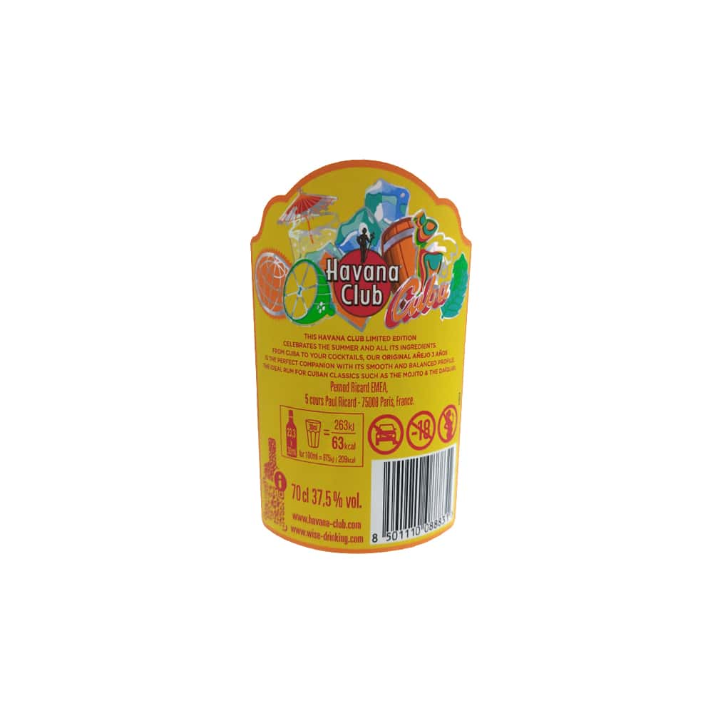 Ron añejo 3 años Original 37.5 % vol Havana Club (700 ml) - Miniatura 3