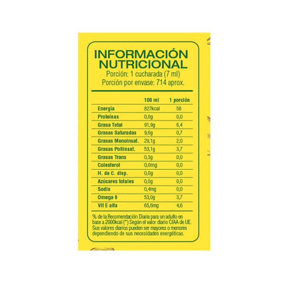 Aceite de girasol Kada (4 x 5 L) - Miniatura 3