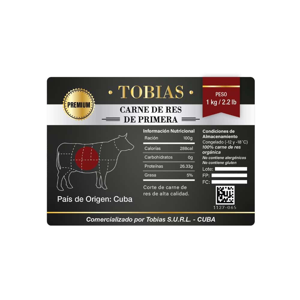 Carne de res de primera Tobías (1 kg / 2.2 lb) - Miniatura 4