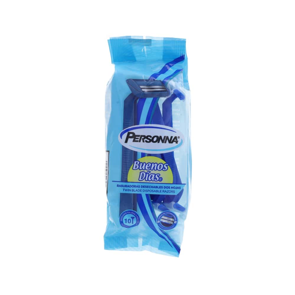 Máquina de afeitar desechable de hoja doble Personna Buenos Días (10 U) - Miniatura 1