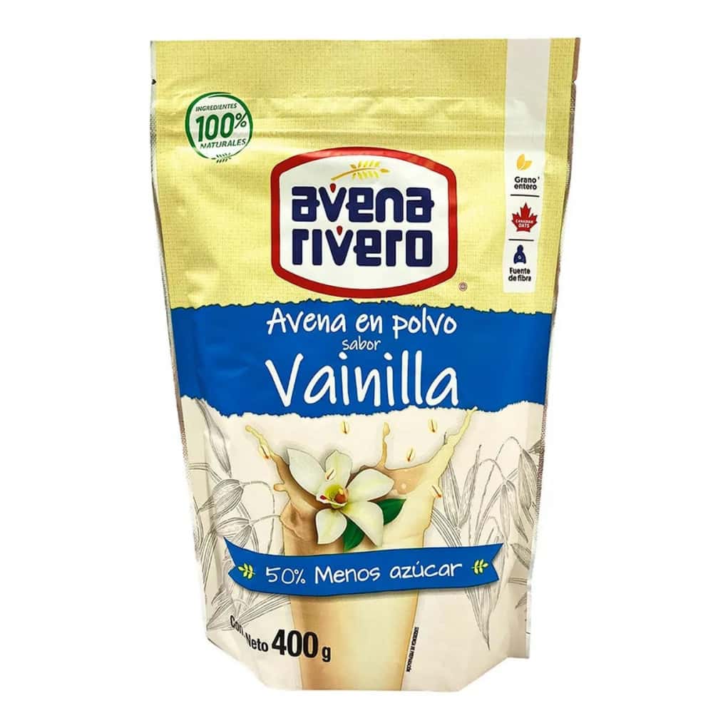 Avena en polvo sabor vainilla Avena Rivero (400 g / 14.11 oz) - Miniatura 1