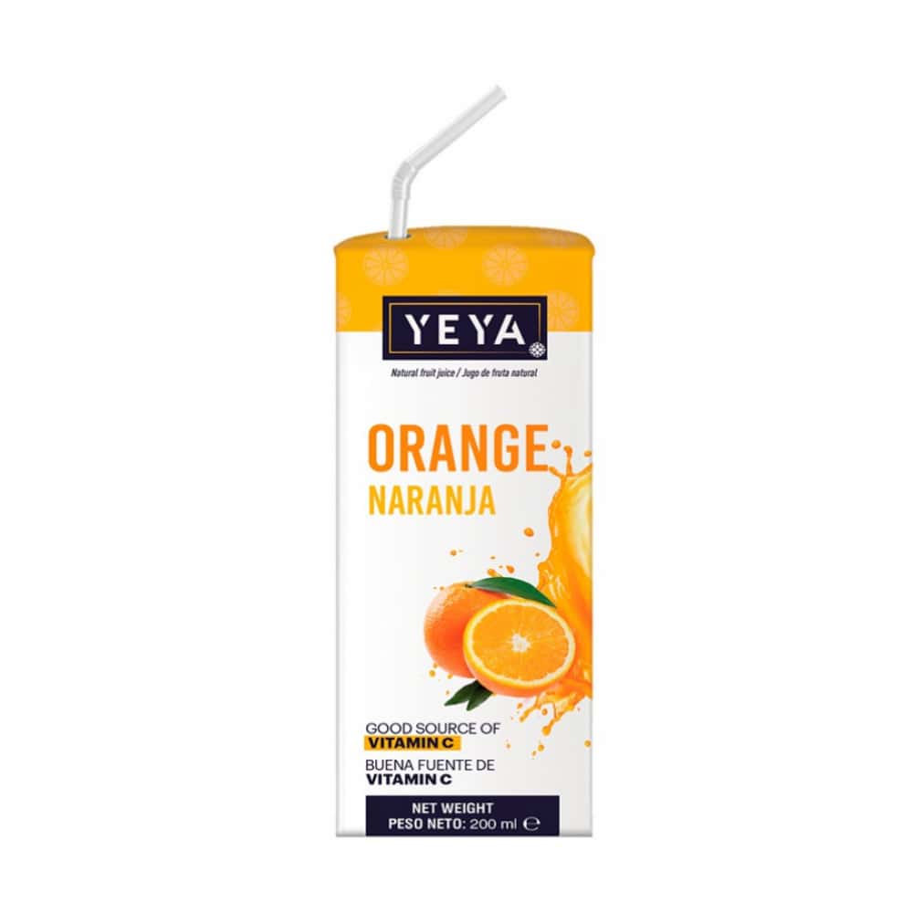 Bebida saborizada sabor naranja YEYA (200 ml) - Miniatura 1