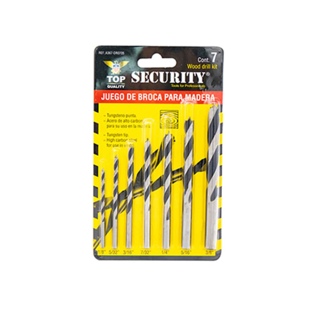 Juego de broca - barrenas - para taladrar madera Security (7 U) - Miniatura 1