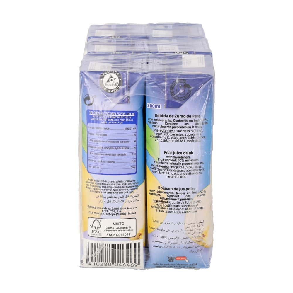 Jugo de pera Eurojus (6 x 200 ml) - Miniatura 4