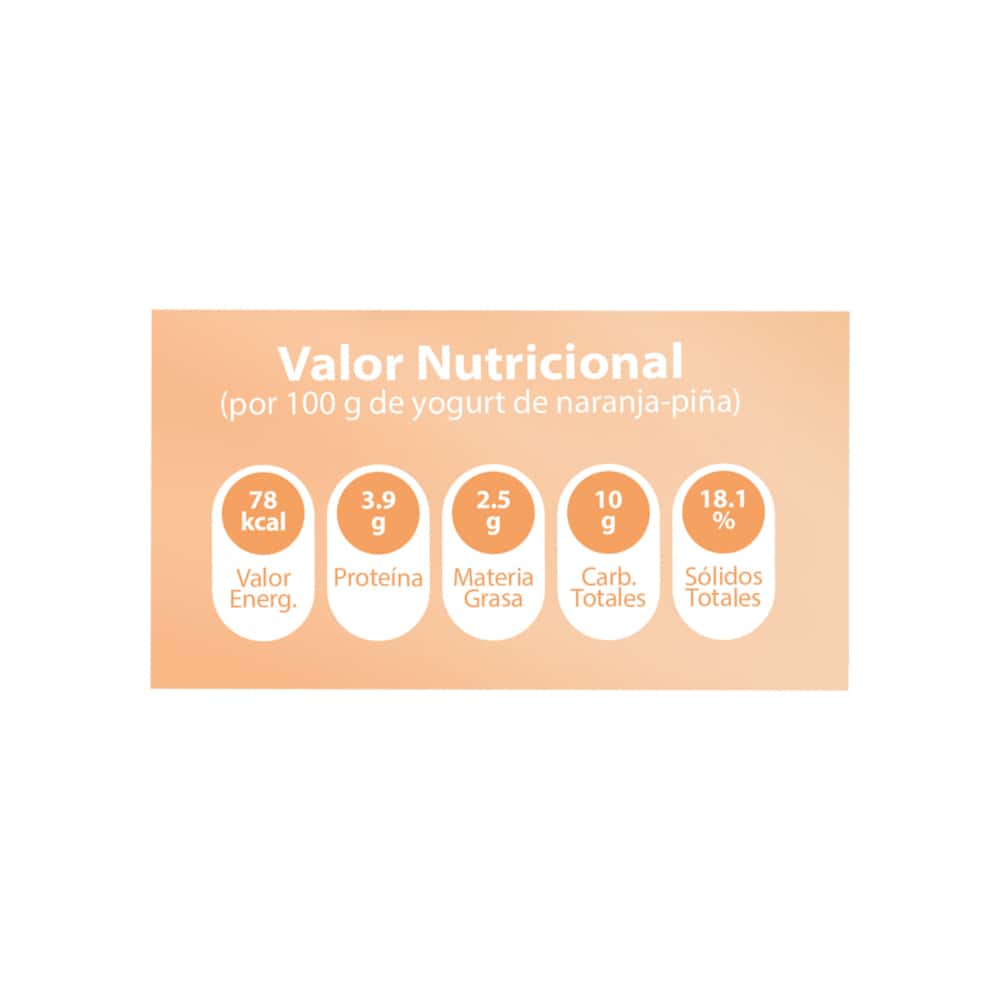 Yogurt de naranja piña con probióticos YEYA (4 L) - Miniatura 3