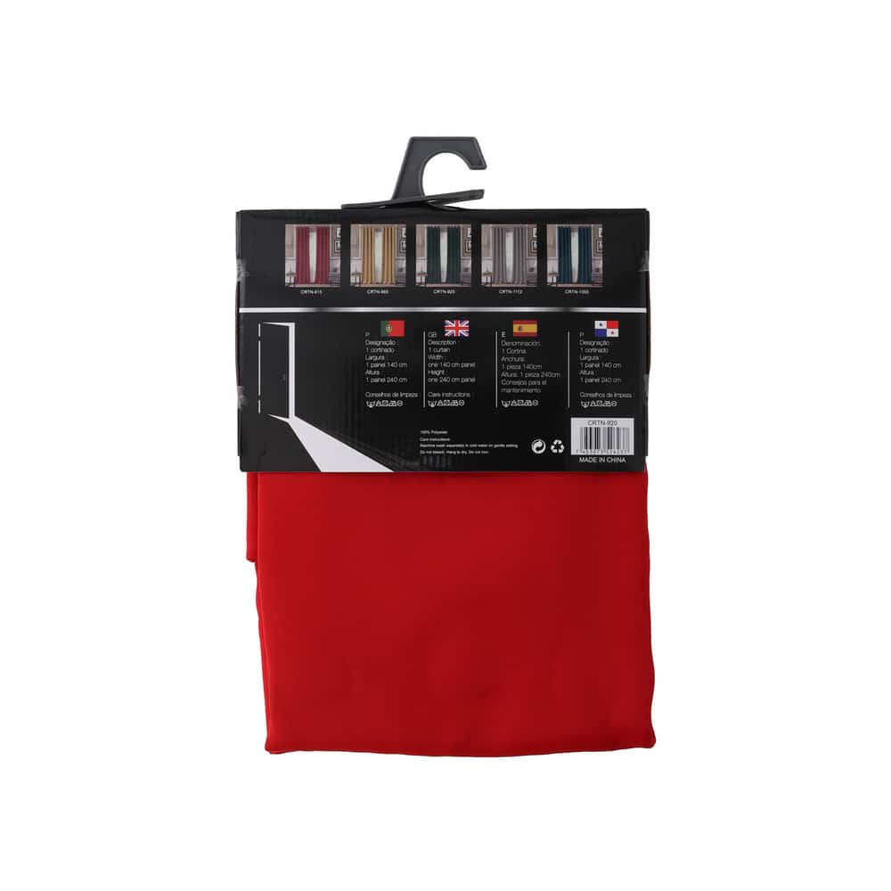 Cortina blackout roja de 2 paneles Ceasar Palace - Miniatura 2