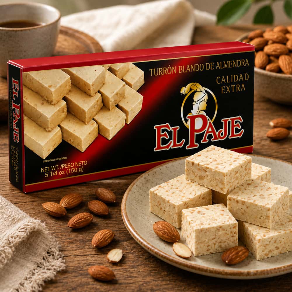 Turrón blando de almendra de calidad extra El Paje (3 x 150 g / 5.29 oz) - Miniatura 2