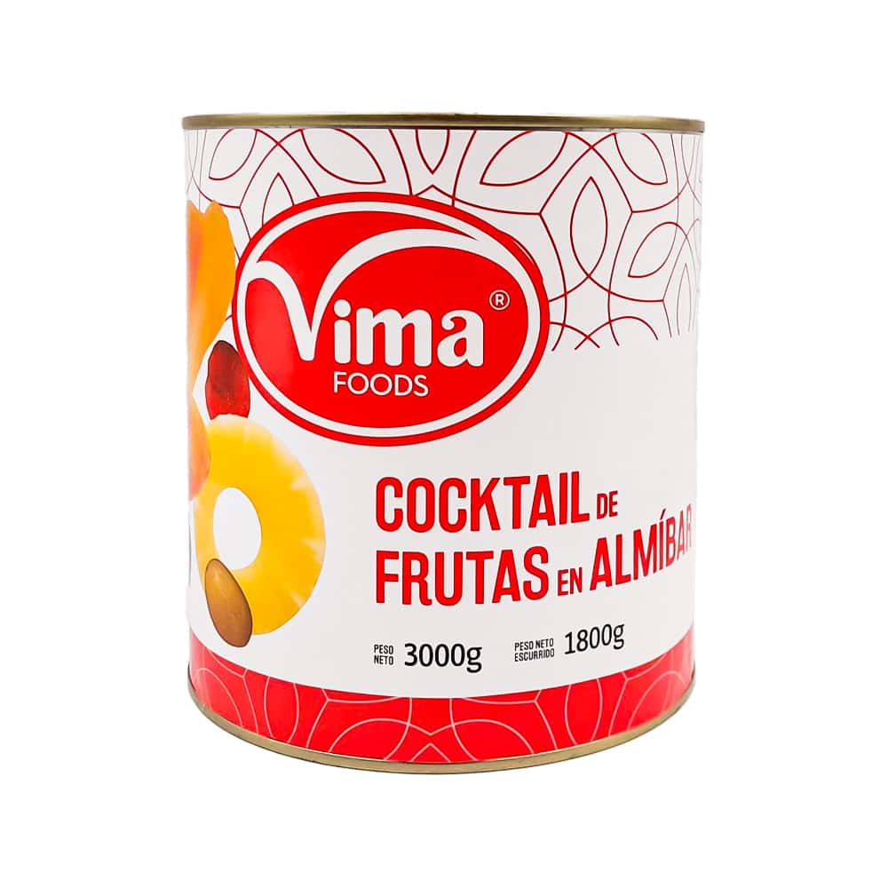 Cocktail de frutas en almíbar Vima Foods (3 kg / 6.6 lb) - Miniatura 1
