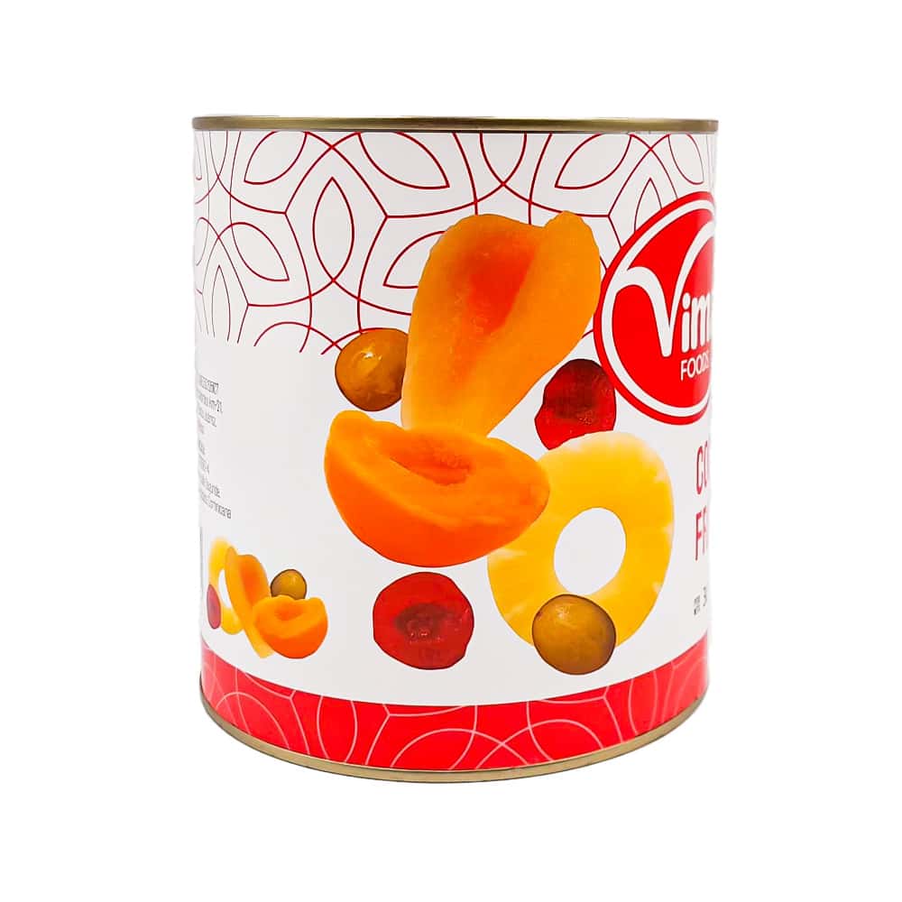 Cocktail de frutas en almíbar Vima Foods (3 kg / 6.6 lb) - Miniatura 2