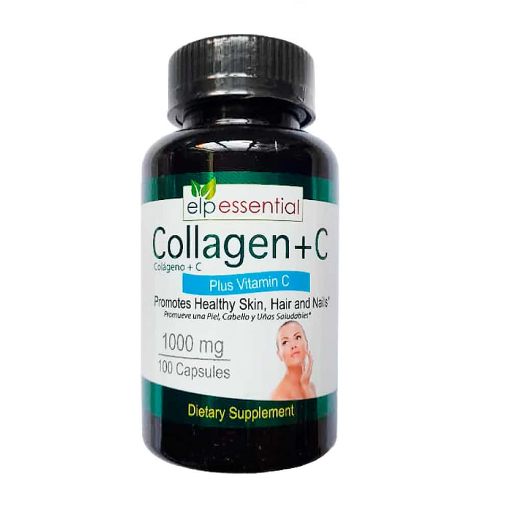 Colágeno + Vitamina C 1000 mg Elp Essential (100 cápsulas) - Miniatura 1