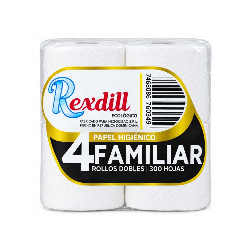 Papel higiénico familiar Rexdill (4 U) - Miniatura 1