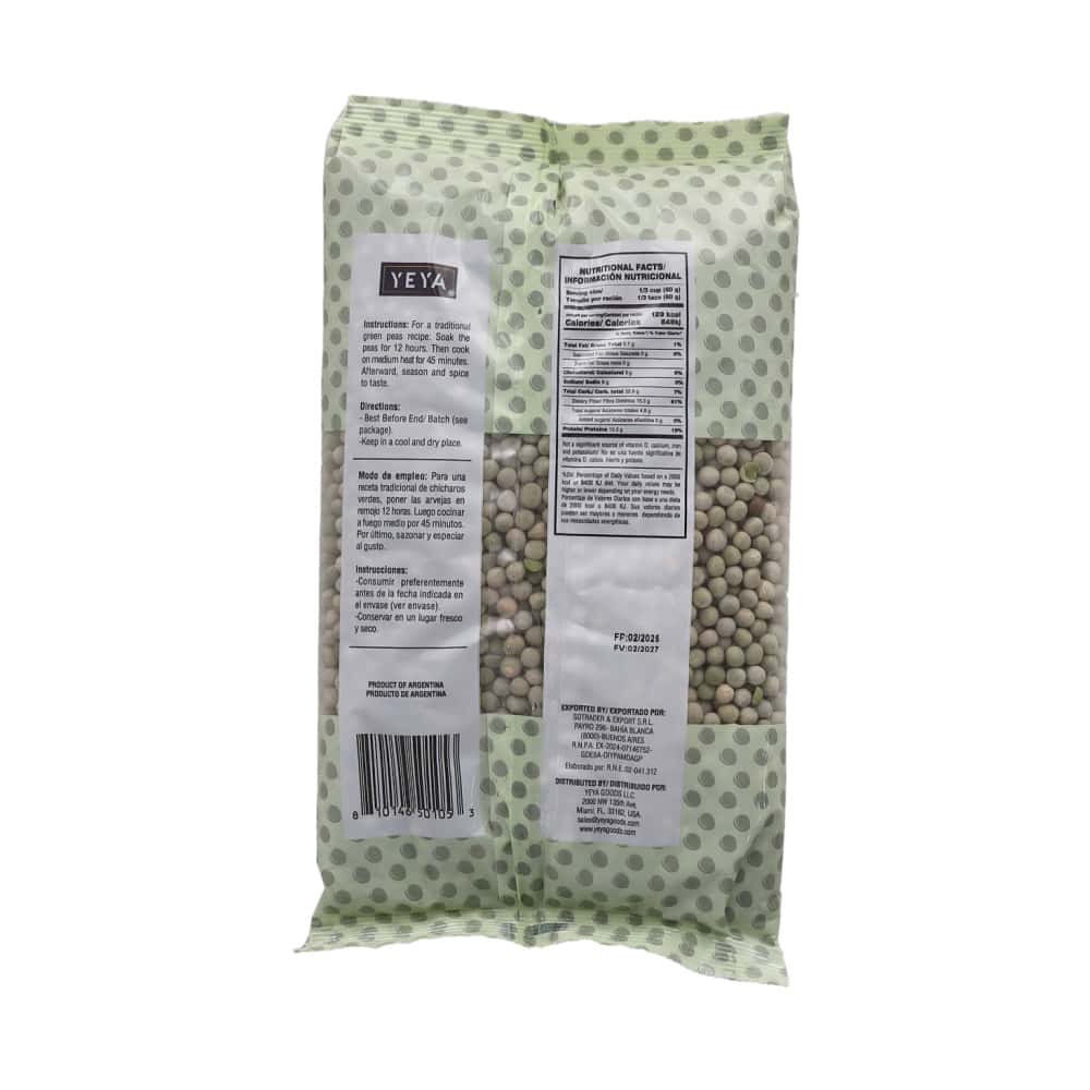 Chícharos verdes YEYA (1 kg / 2.2 lb) - Miniatura 2