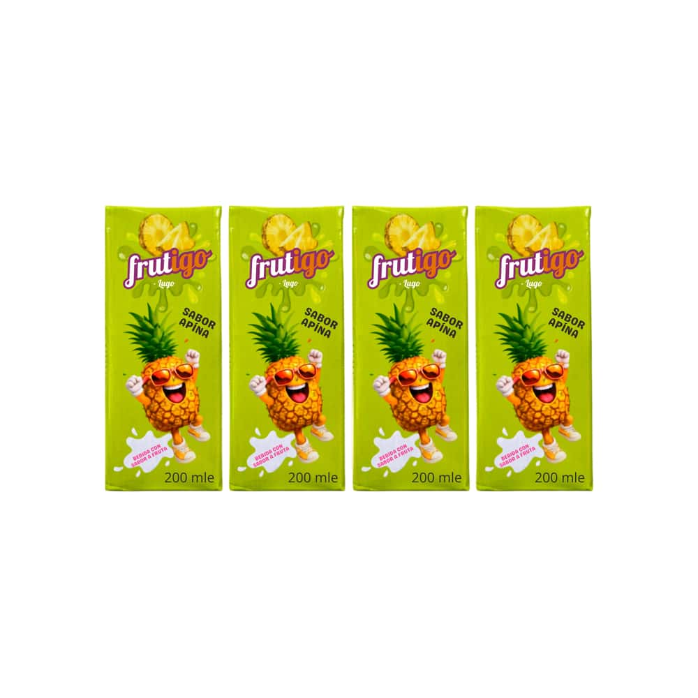 Jugo sabor a piña Frutigo (4 X 200 ml / 6.76 floz) - Miniatura 1
