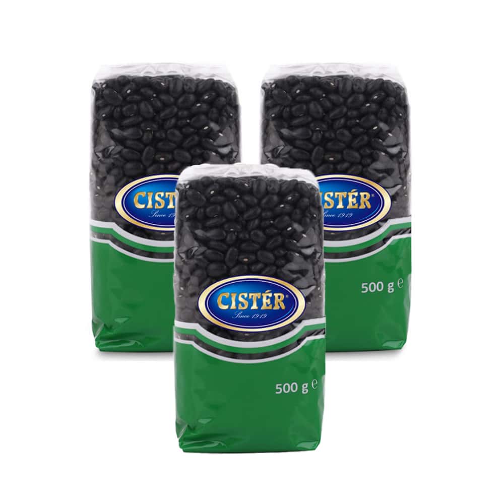 Frijoles negros Cister (3 x 500 g / 17.63 oz) - Miniatura 1