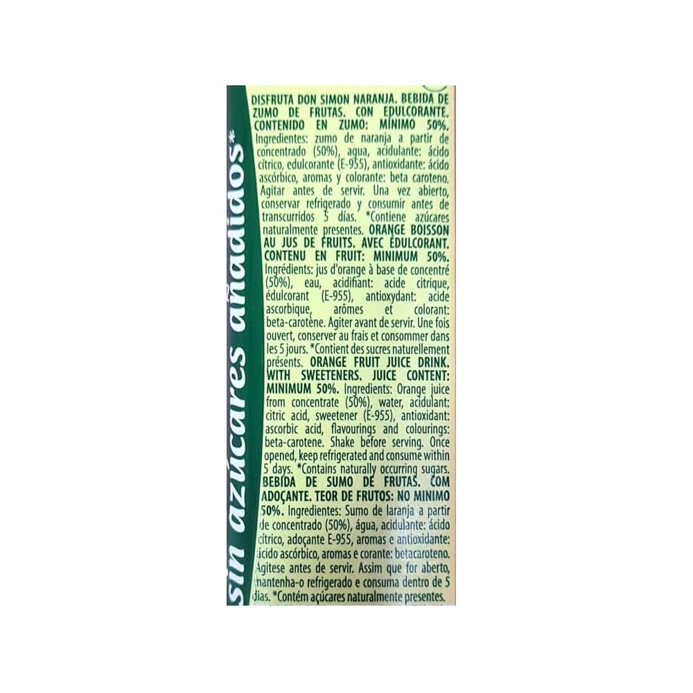 Jugo de naranja Don Simon (24 x 200 ml) - Miniatura 3
