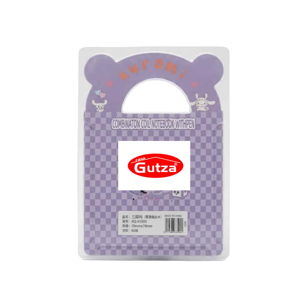 Mini-diario -agenda- infantil con plumón con diseño Kuromi Gutza - Miniatura 3