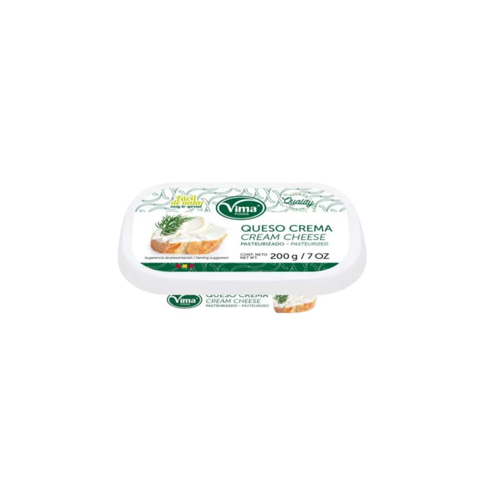 Queso crema pasteurizado Vima Foods (200 g / 7 oz) - Miniatura 1