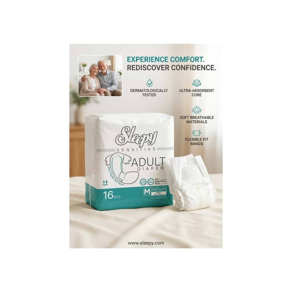 Pañales para adultos talla M Sleepy (16 U) - Miniatura 4