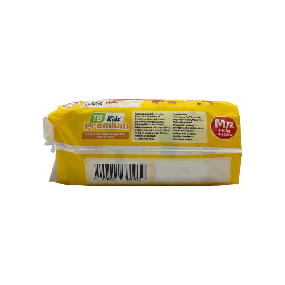 Pañales para bebe TB Kids talla M/2 (10 U) - Miniatura 2