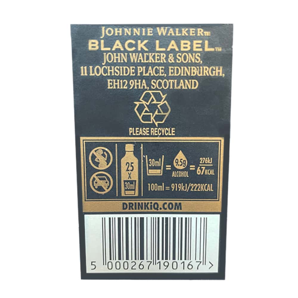 Whisky Black Label 12 años Johnnie Walker (750 ml) - Miniatura 5
