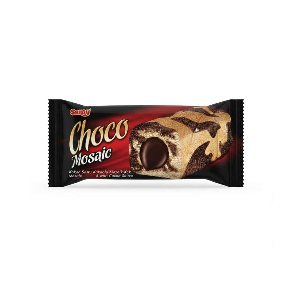 Pastel marmoleado relleno de chocolate Choco Mosaic Saray (40 g / 1.41 oz) - Miniatura 1