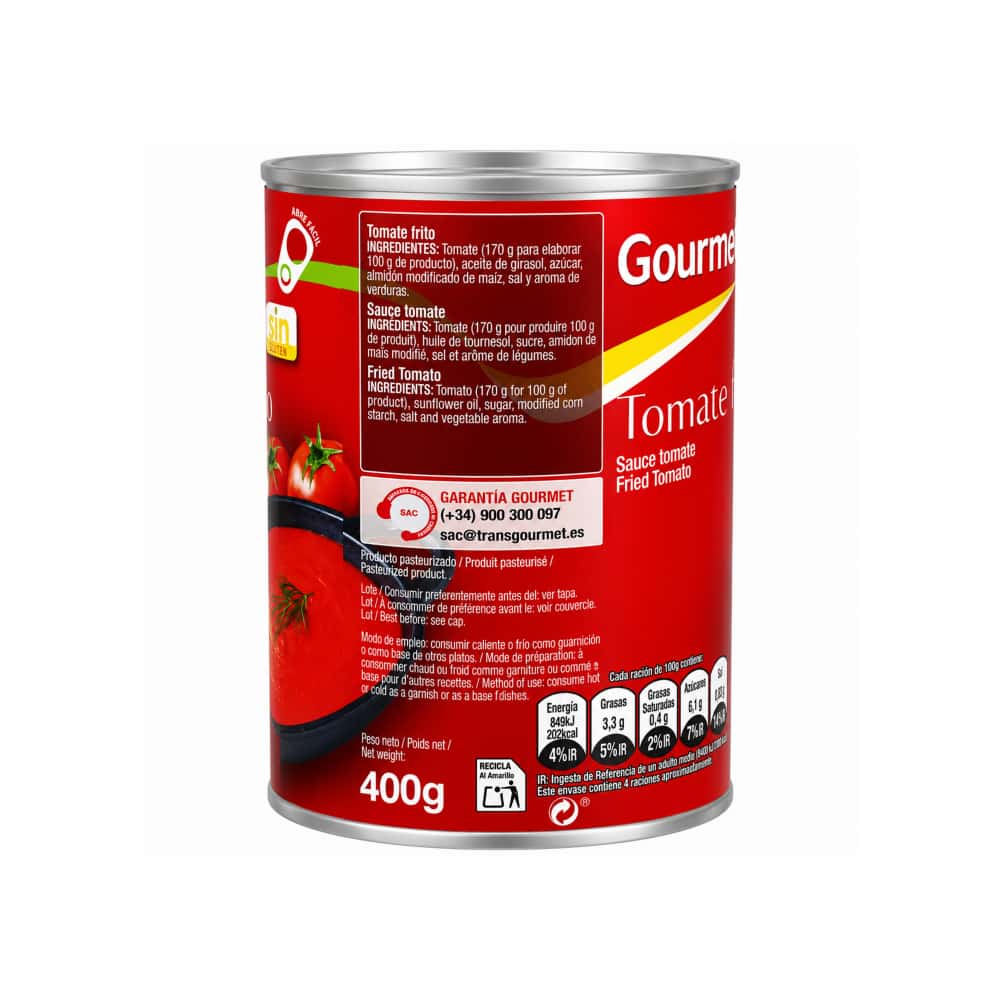 Tomate frito Gourmet (400 g / 14.1 oz) - Miniatura 3