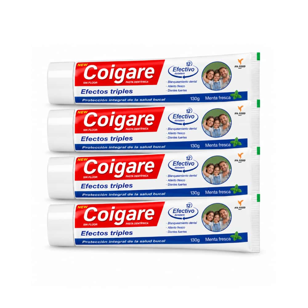 Pasta dental con sabor a menta Coigare (4 x 130 g / 4.59 oz) - Miniatura 1
